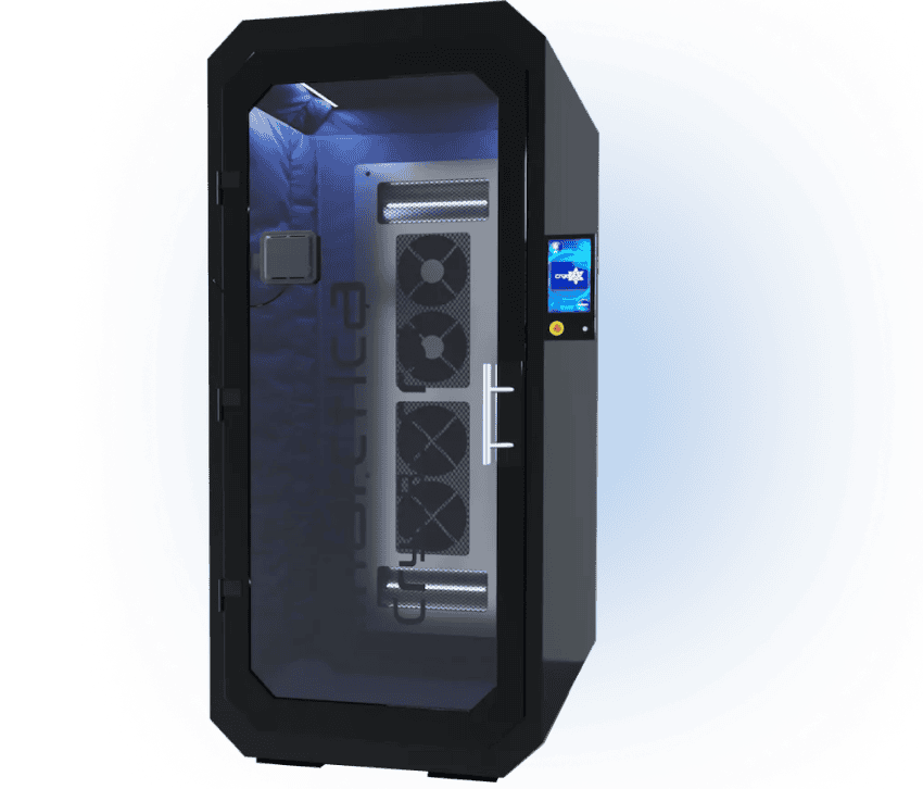 Cryotherapy cabin