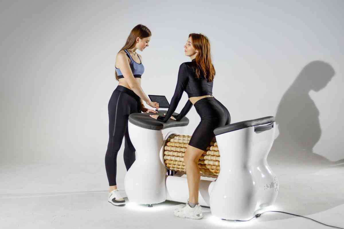 RollStar LymphFlow Lymphdrainage-Massagegerät mit rotierenden Massagerollen